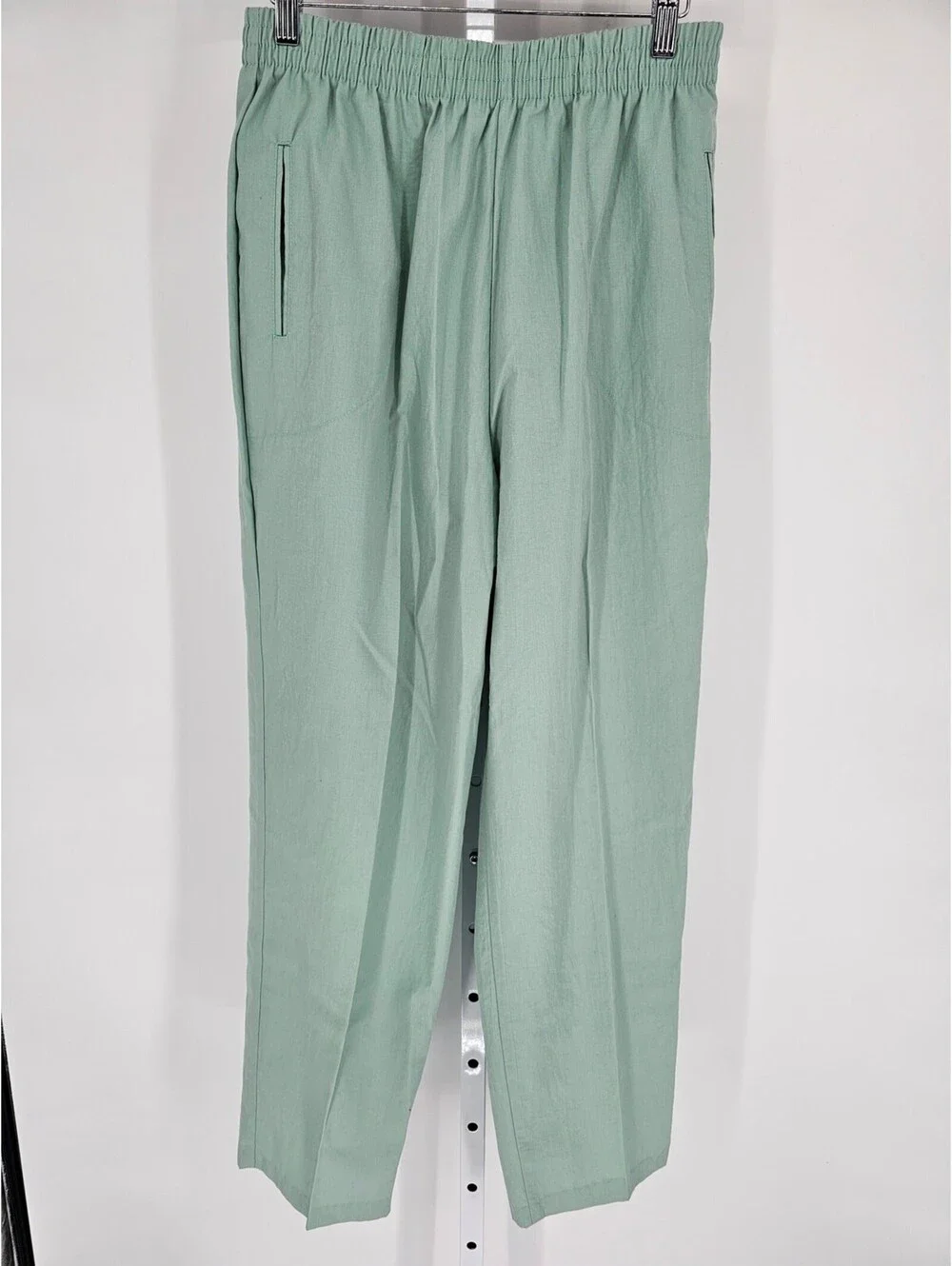 Vintage 1990s Cricket Lane Womens Sz 14 Pull On Dress Pants Sage Green